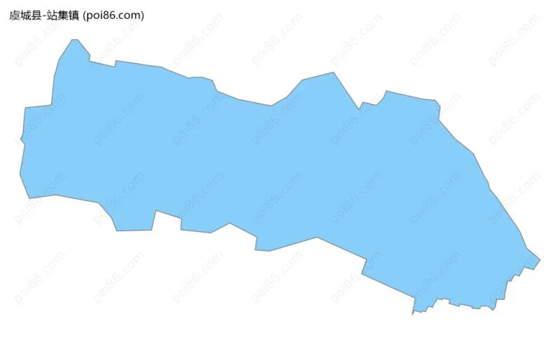 站集镇边界地图