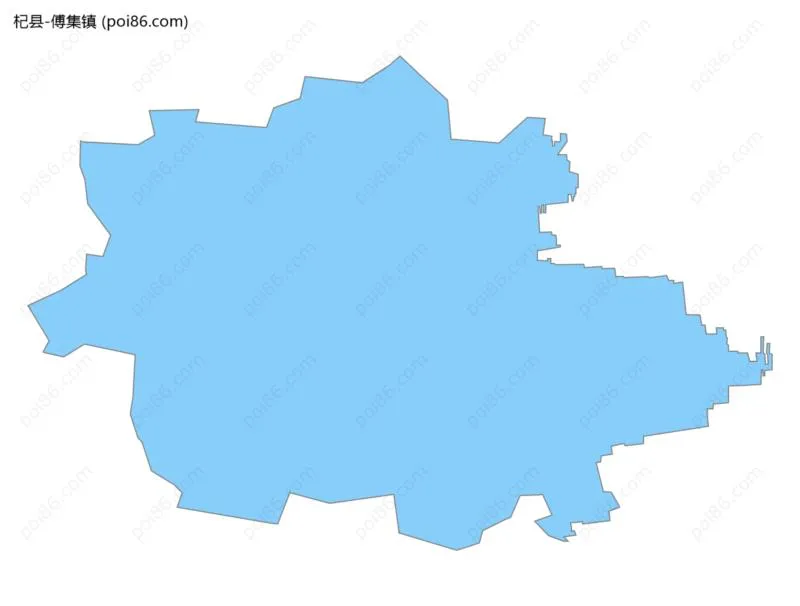 傅集镇边界地图