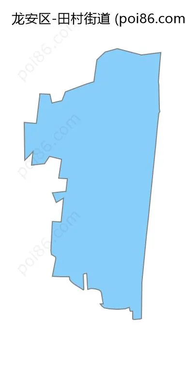 田村街道边界地图