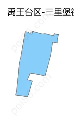 三里堡街道边界地图