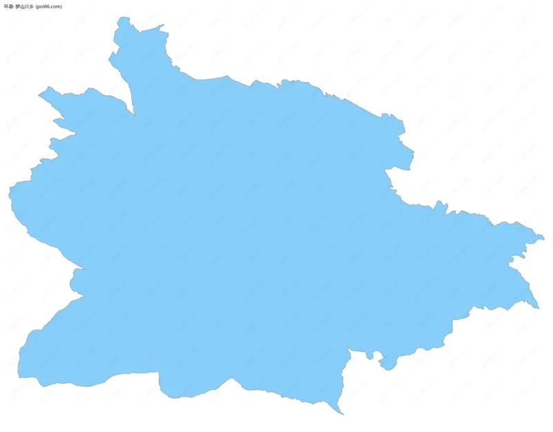 罗山川乡边界地图