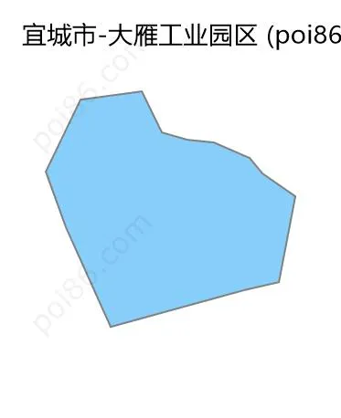大雁工业园区边界地图