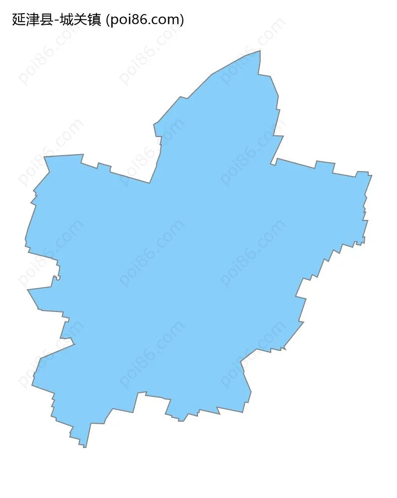 城关镇边界地图