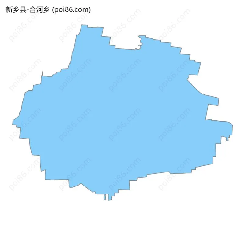合河乡边界地图