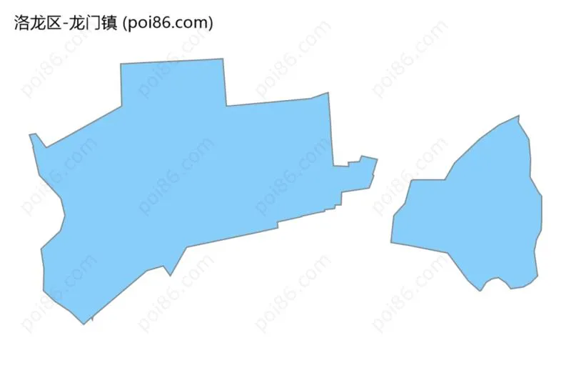 龙门镇边界地图