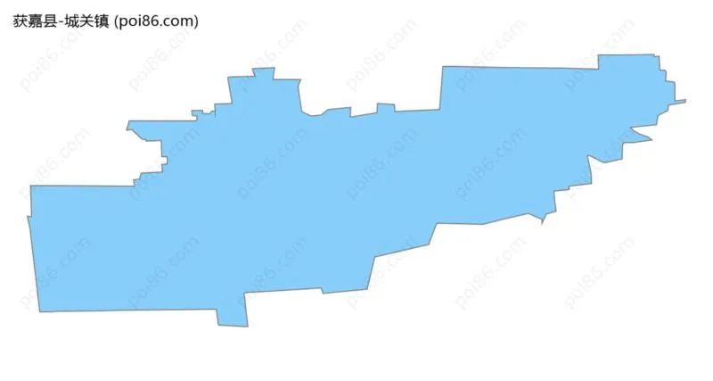 城关镇边界地图