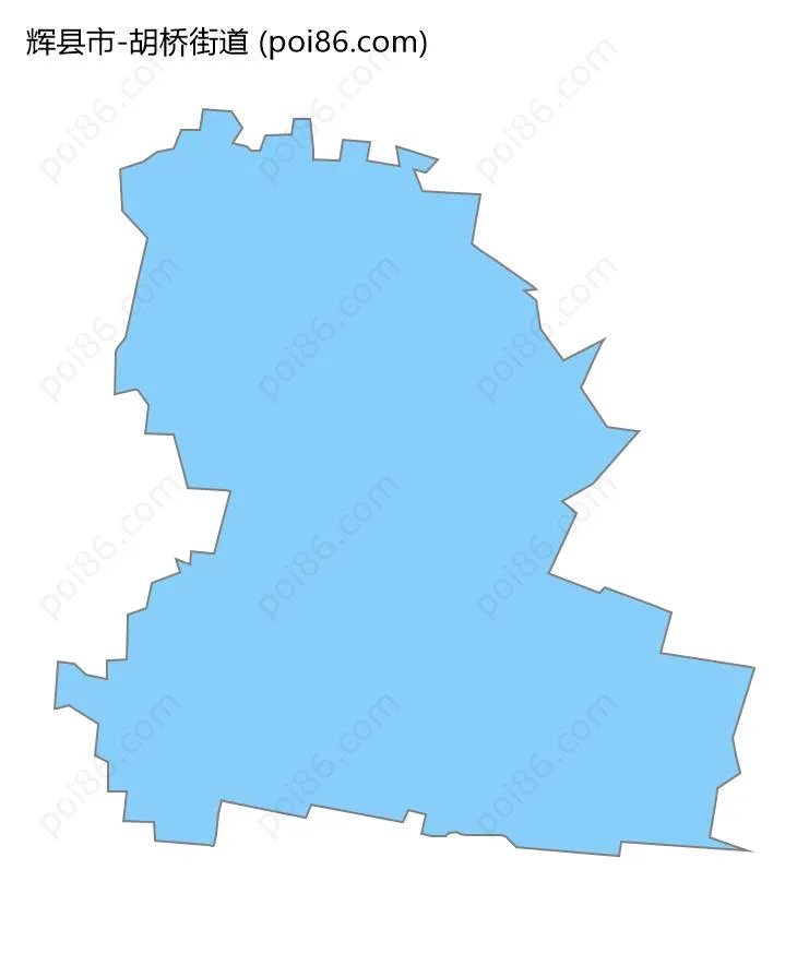 胡桥街道边界地图