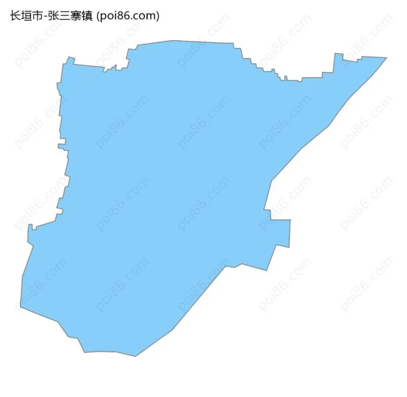 张三寨镇边界地图