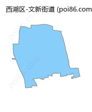 文新街道边界地图