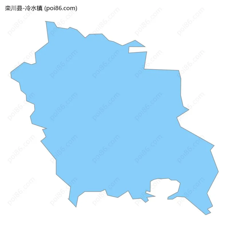 冷水镇边界地图