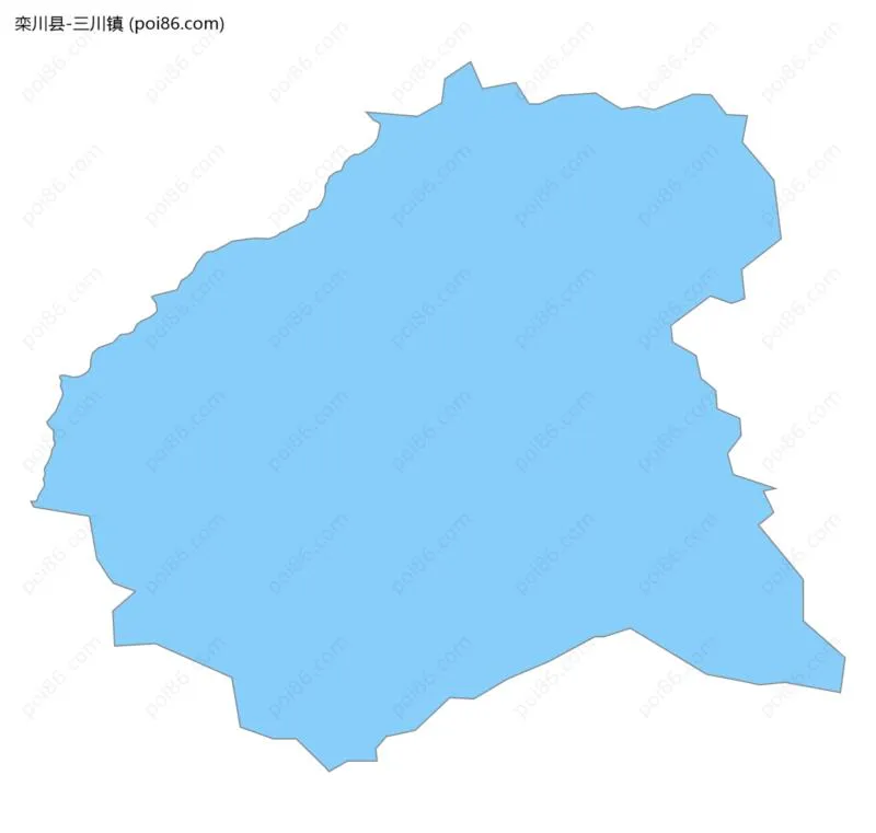 三川镇边界地图
