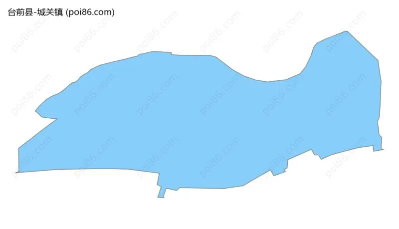 城关镇边界地图