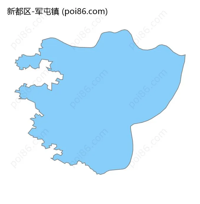 军屯镇边界地图