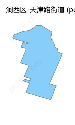 天津路街道边界地图