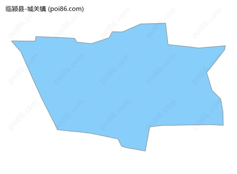 城关镇边界地图