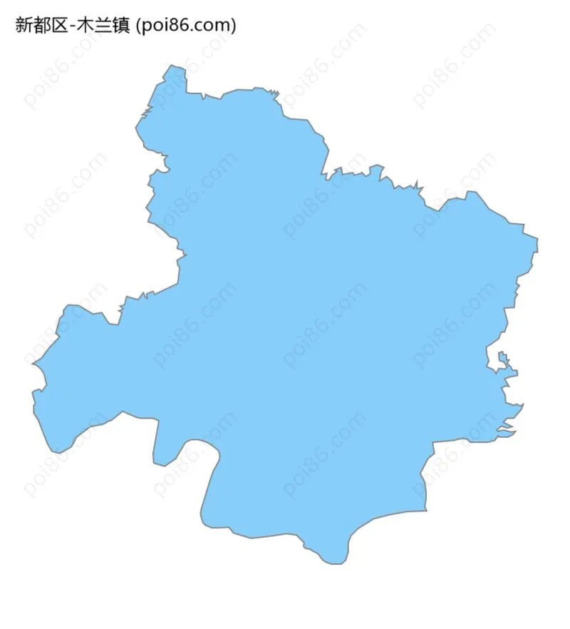 木兰镇边界地图