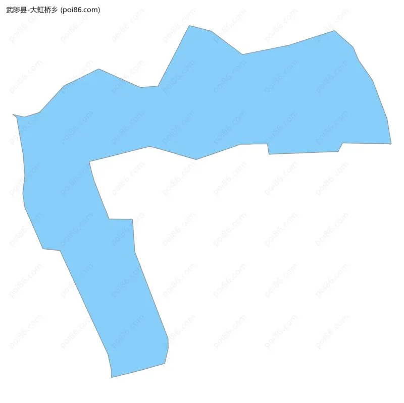 大虹桥乡边界地图