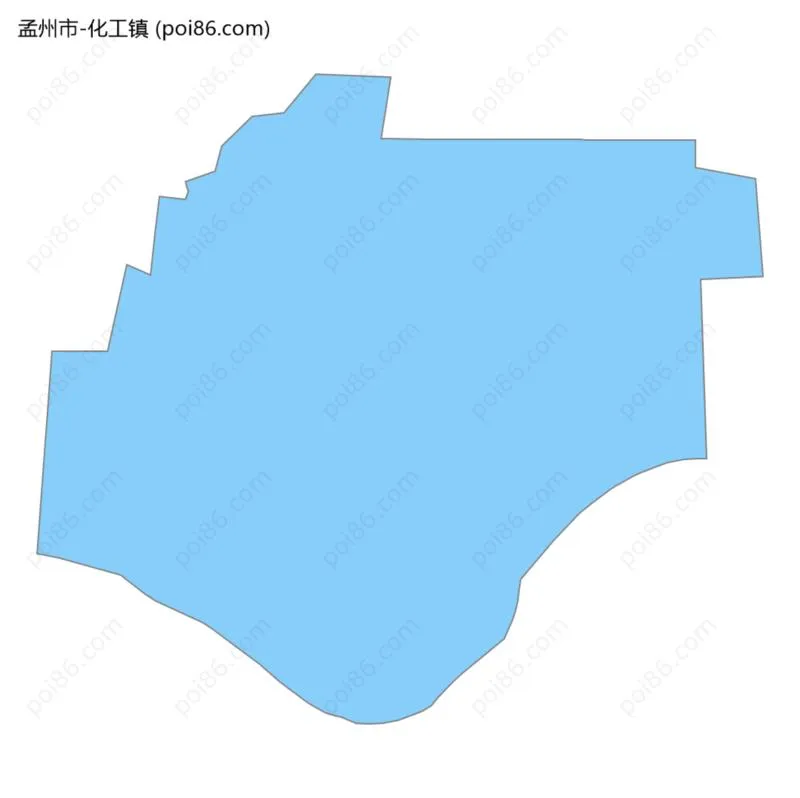 化工镇边界地图