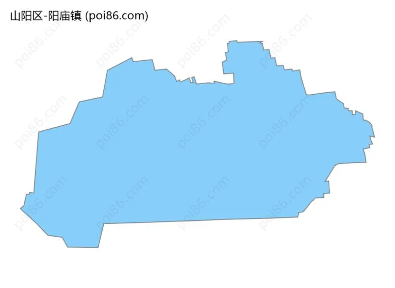 阳庙镇边界地图