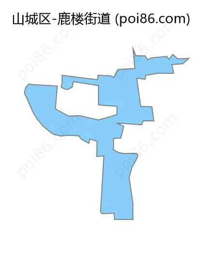 鹿楼街道边界地图