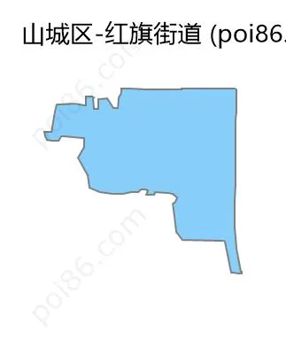 红旗街道边界地图