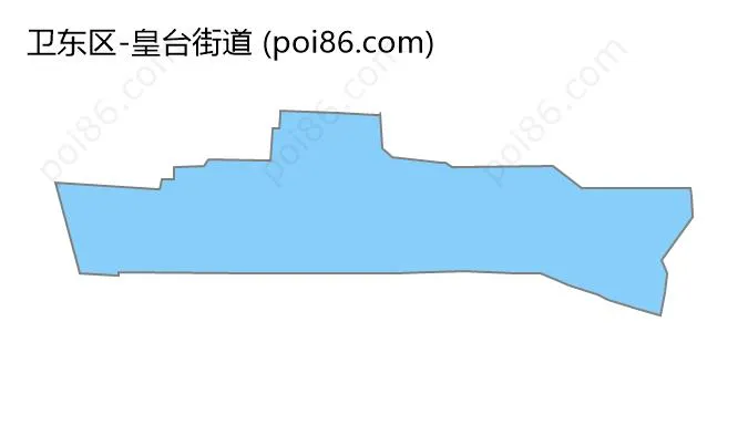 皇台街道边界地图