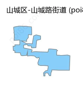 山城路街道边界地图