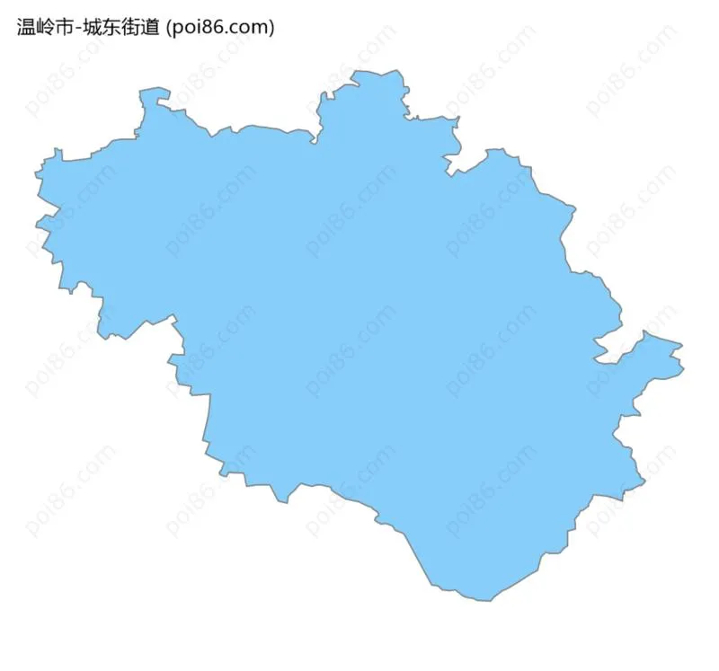 城东街道边界地图