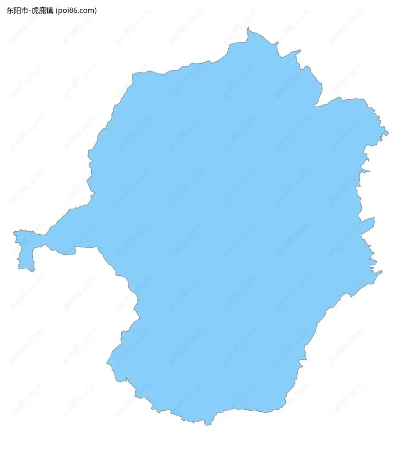 虎鹿镇边界地图