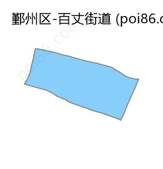 百丈街道边界地图