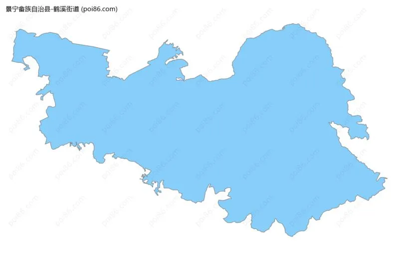 鹤溪街道边界地图