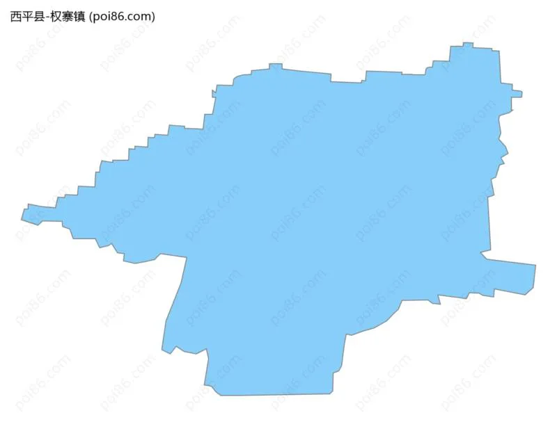 权寨镇边界地图