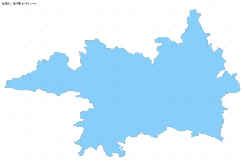 大东坝镇边界地图
