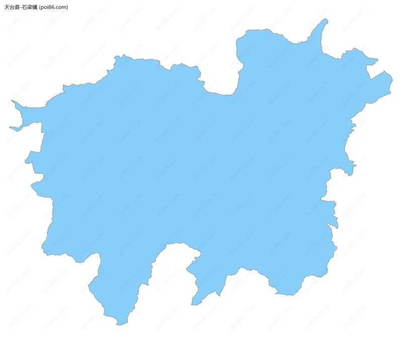 石梁镇边界地图