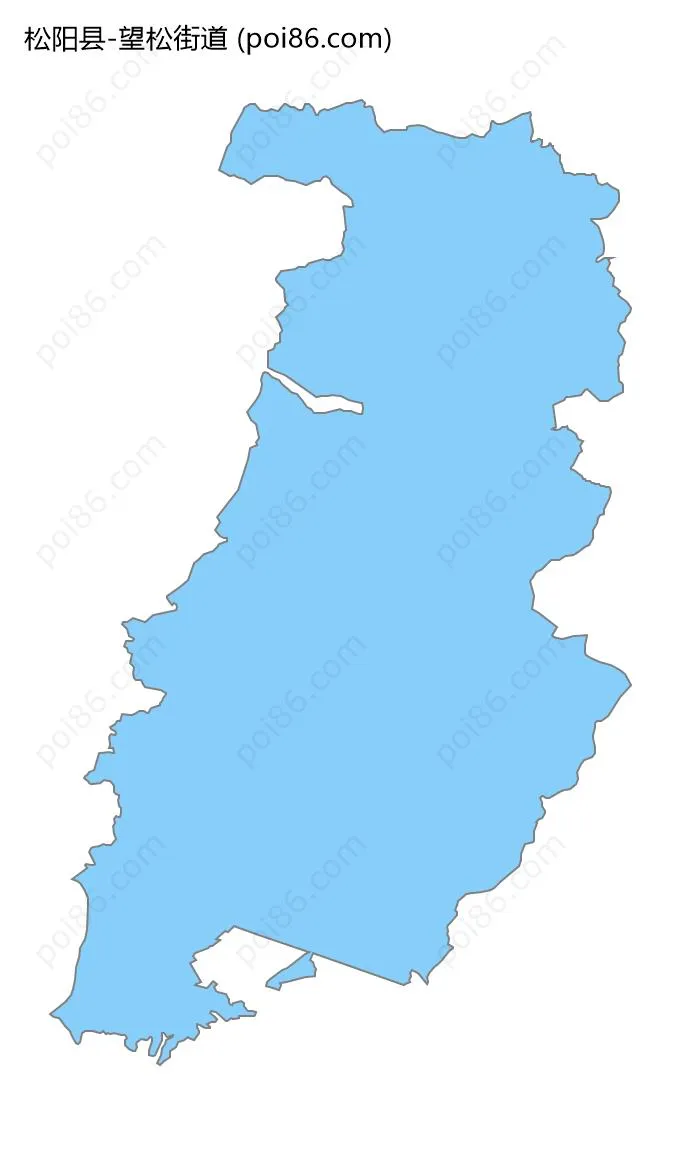 望松街道边界地图