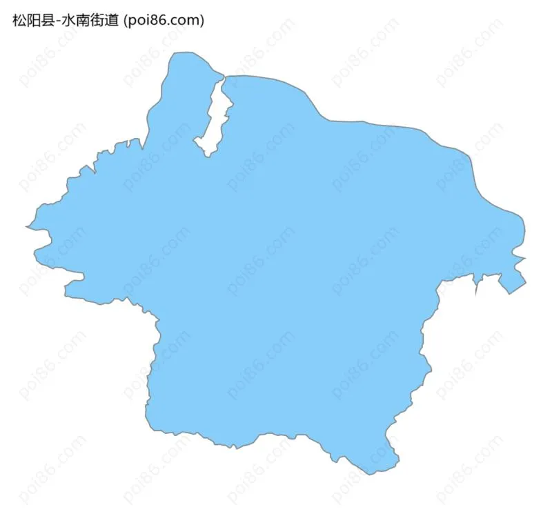 水南街道边界地图