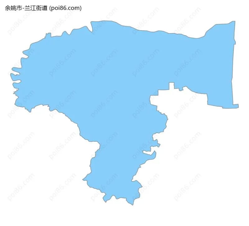 兰江街道边界地图