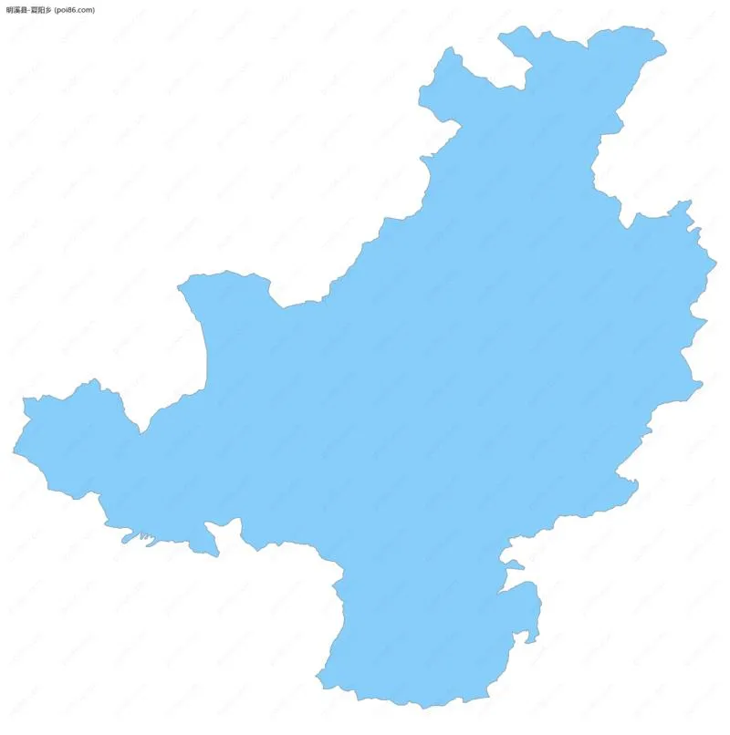 夏阳乡边界地图