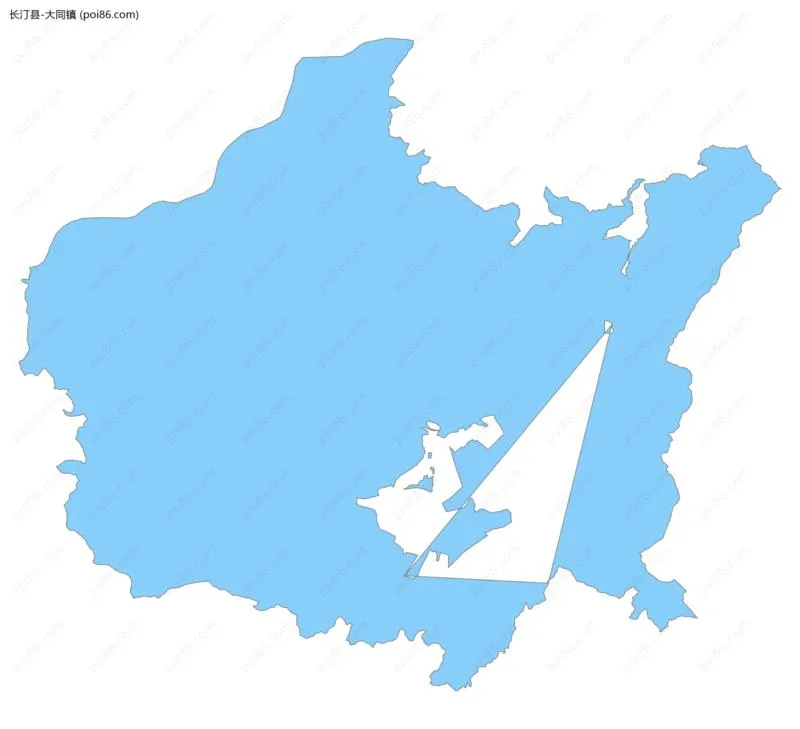 大同镇边界地图