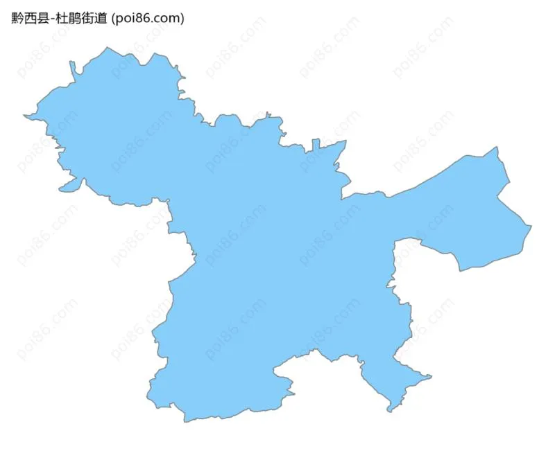 杜鹃街道边界地图