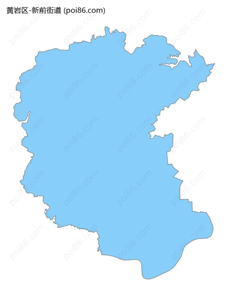 新前街道边界地图