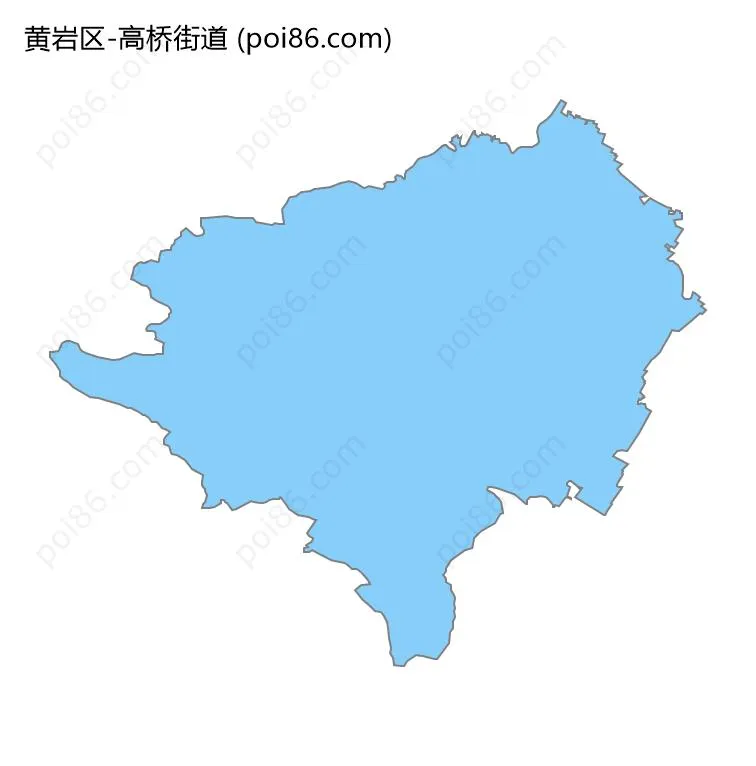 高桥街道边界地图