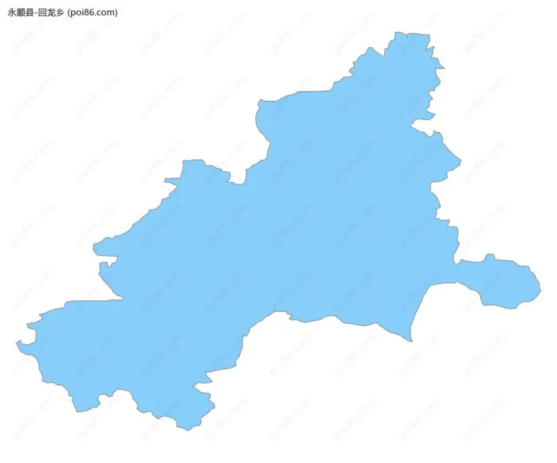 回龙乡边界地图