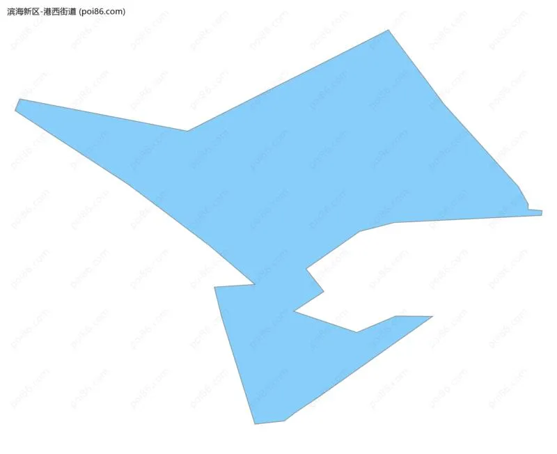 港西街道边界地图