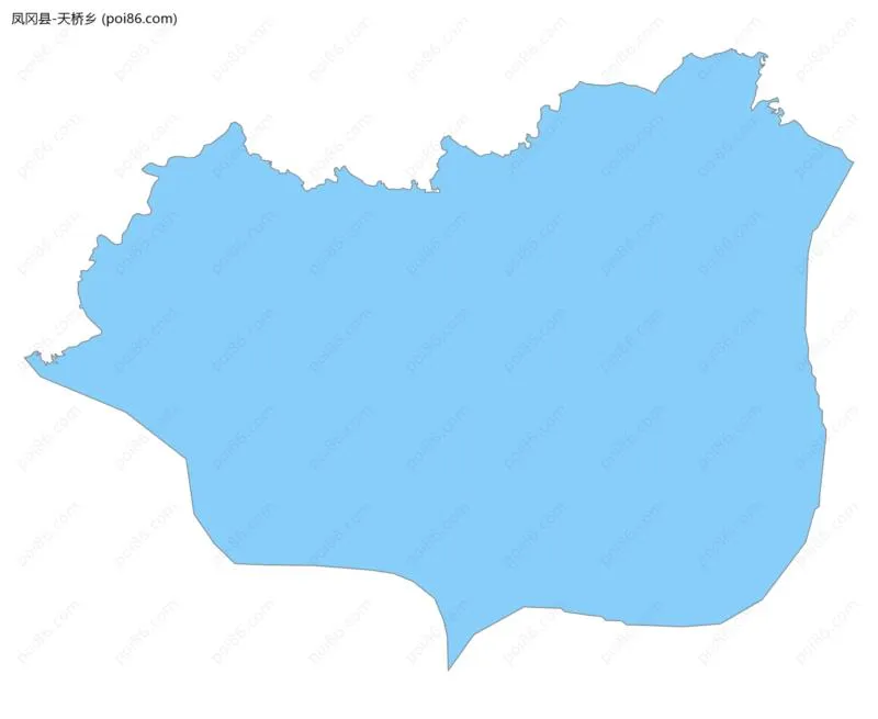 天桥乡边界地图