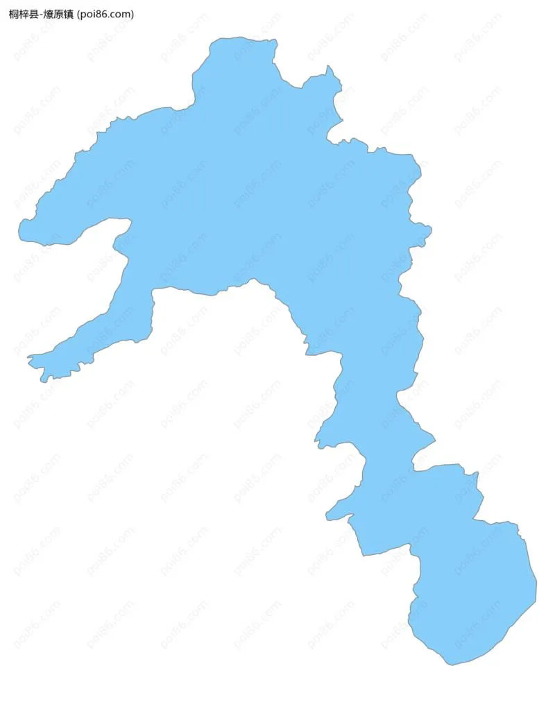 燎原镇边界地图