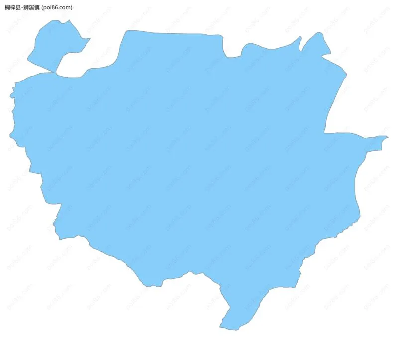 狮溪镇边界地图