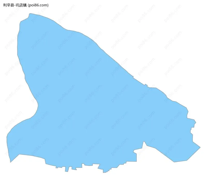 巩店镇边界地图