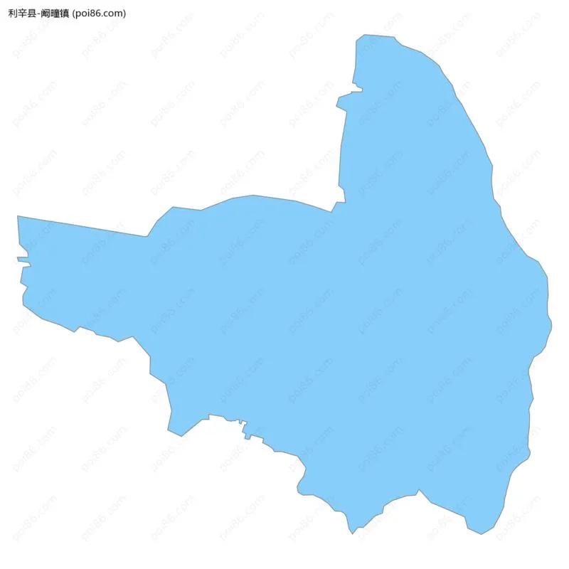 阚疃镇边界地图