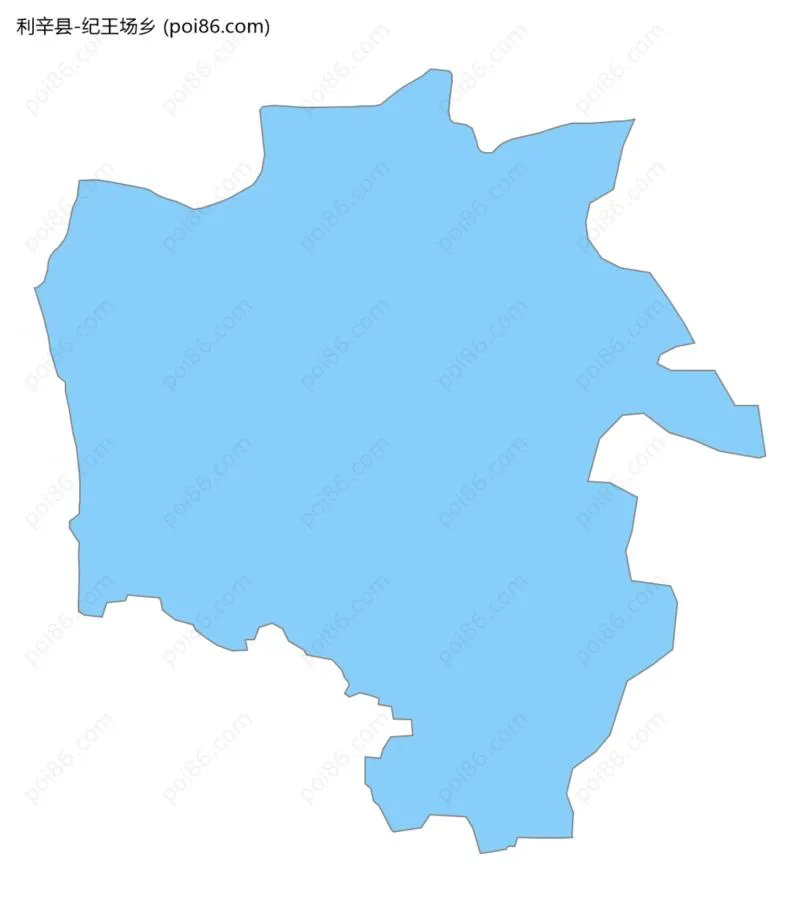 纪王场乡边界地图